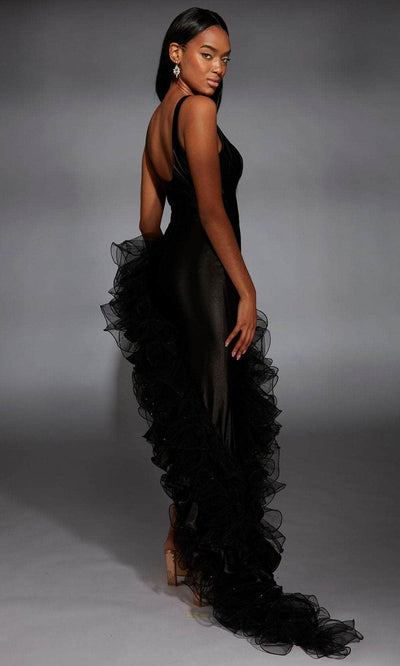 Alyce Paris 61967 - Deep V-Neck Ruffled Dress Prom Dresses