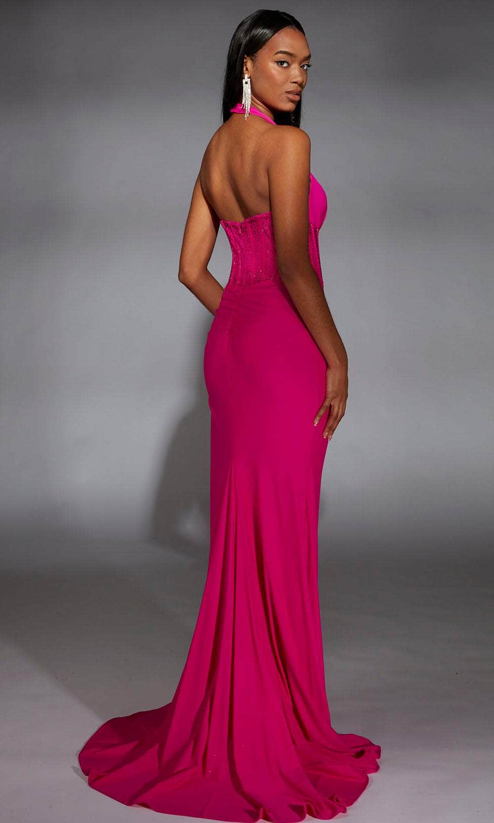 Alyce Paris 61968 - Embellished Halter Sheath Gown Prom Dresses