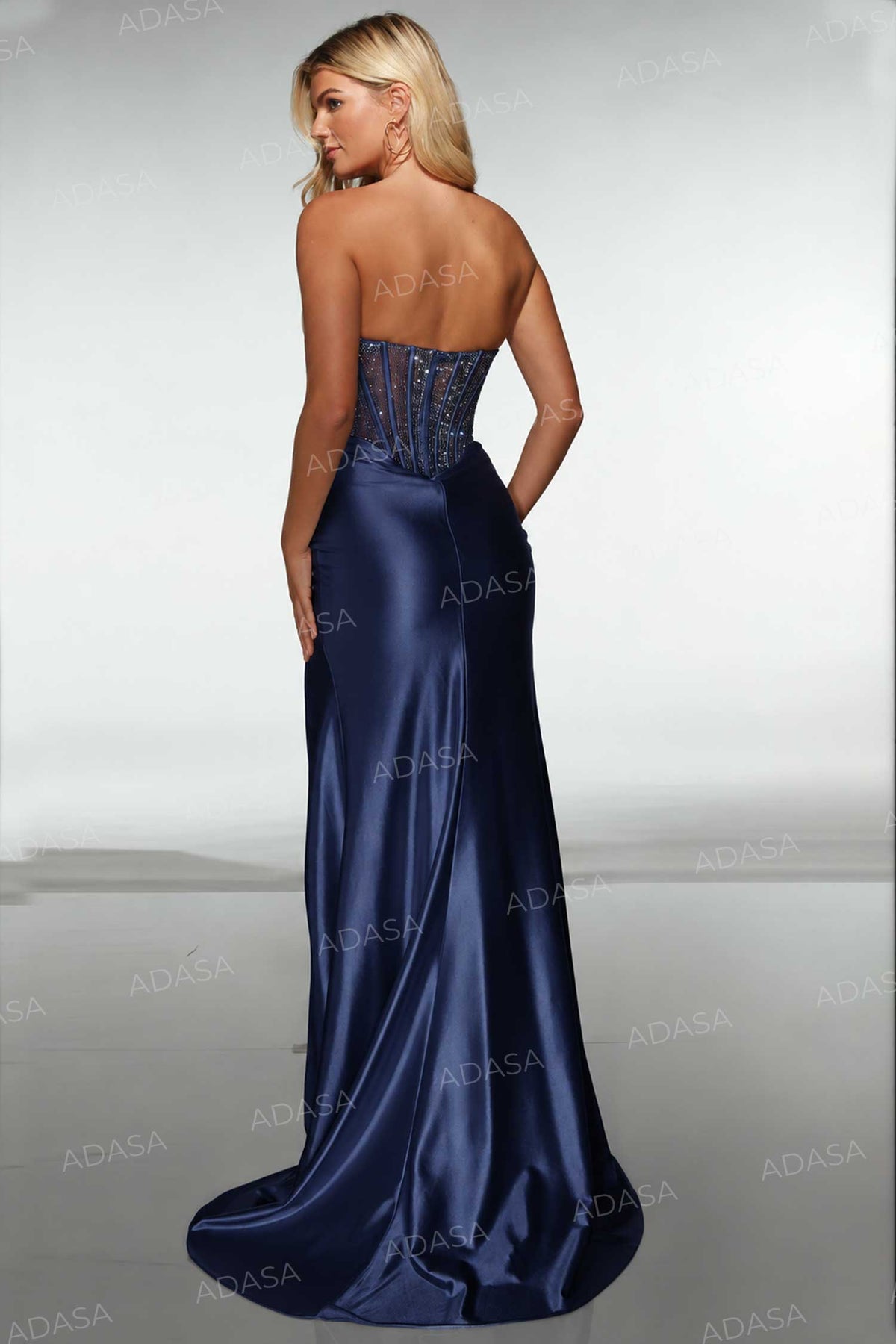 Alyce Paris 62177 - Elegant Fitted Gown with High Slit