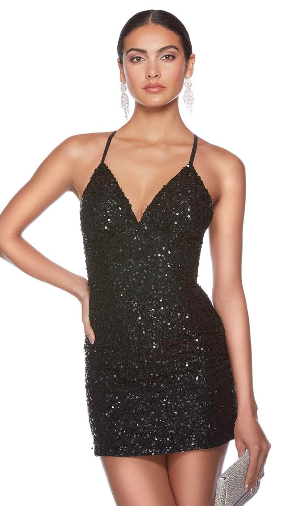 Alyce Paris 84000 - Sequin Sheath Cocktail Dress Special Occasion Dress