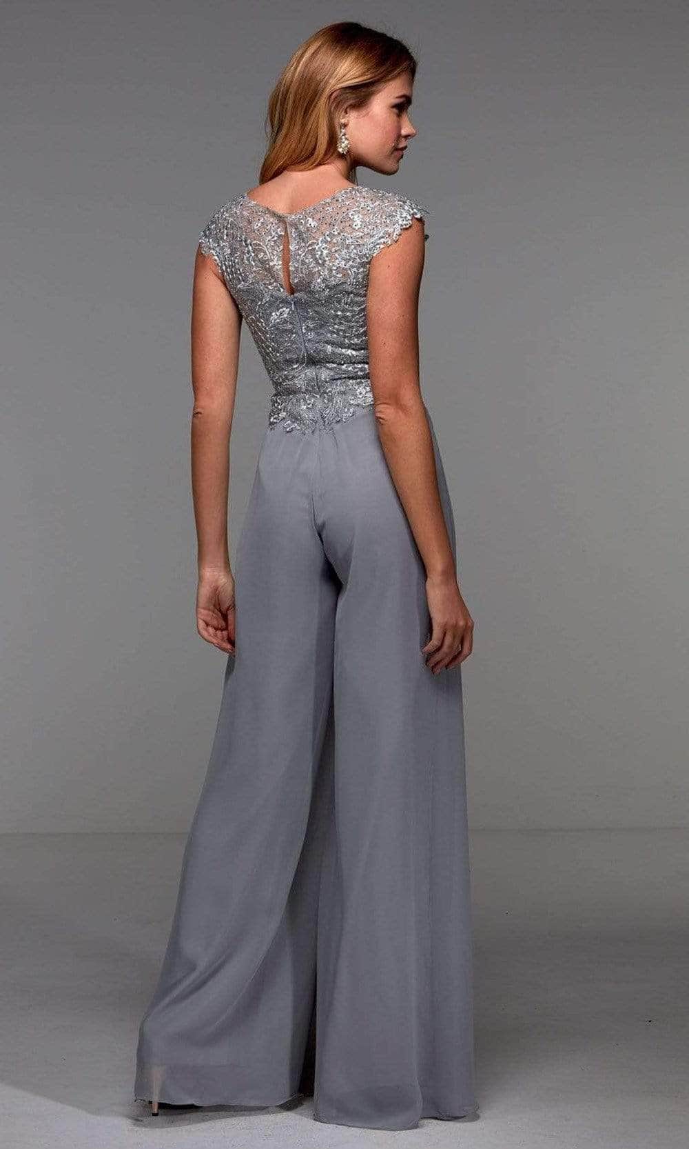 Alyce Paris - Lace Bodice Jumpsuit 27488 Formal Pantsuits