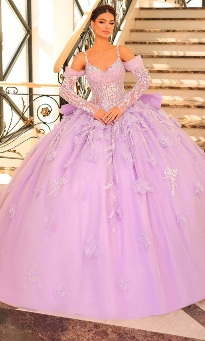 Amarra 54204 - Embellished Ballgown Quinceanera Dresses 00 /  Dusty Lilac