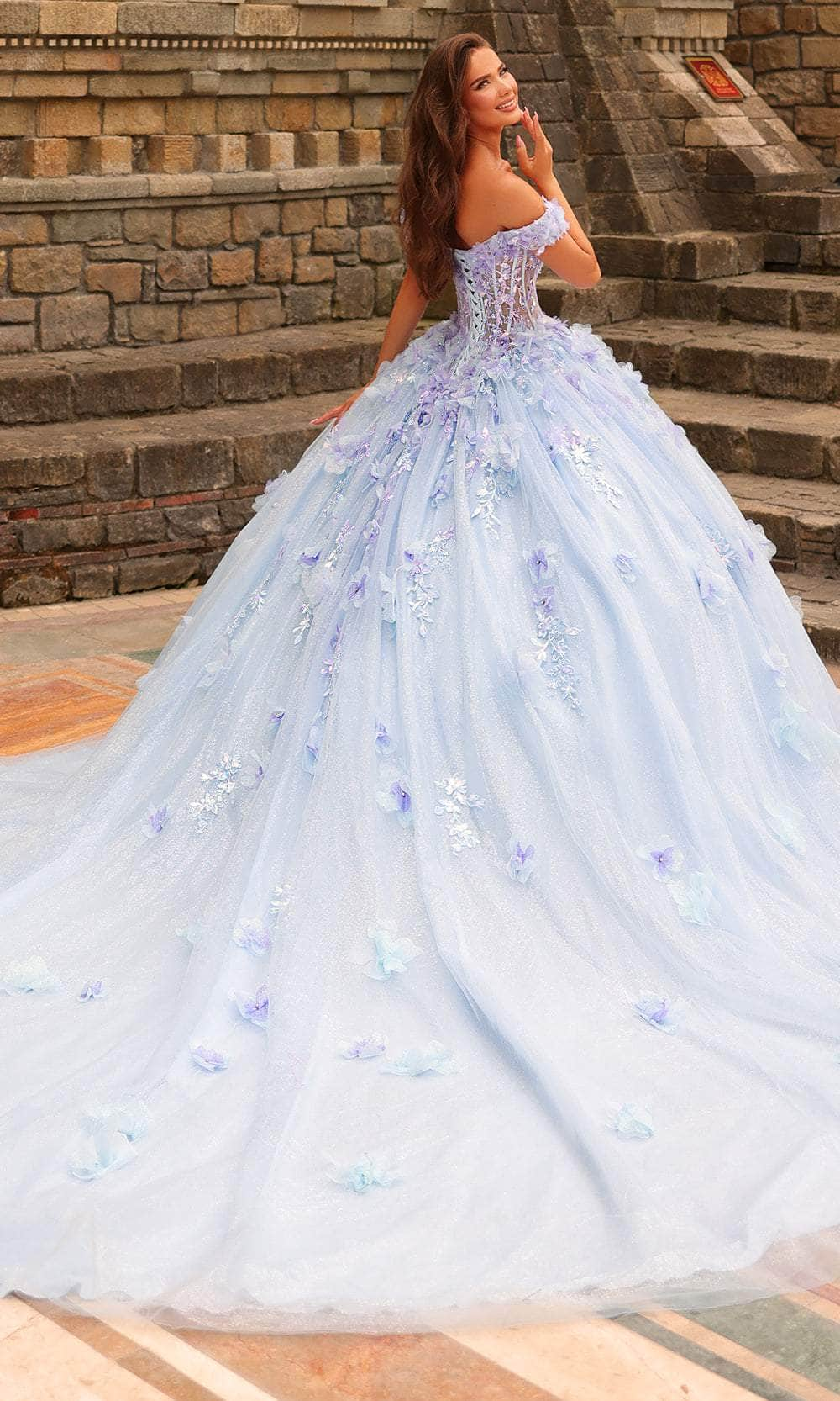 Amarra 54231 - Floral Applique Ballgown Quinceanera Dresses