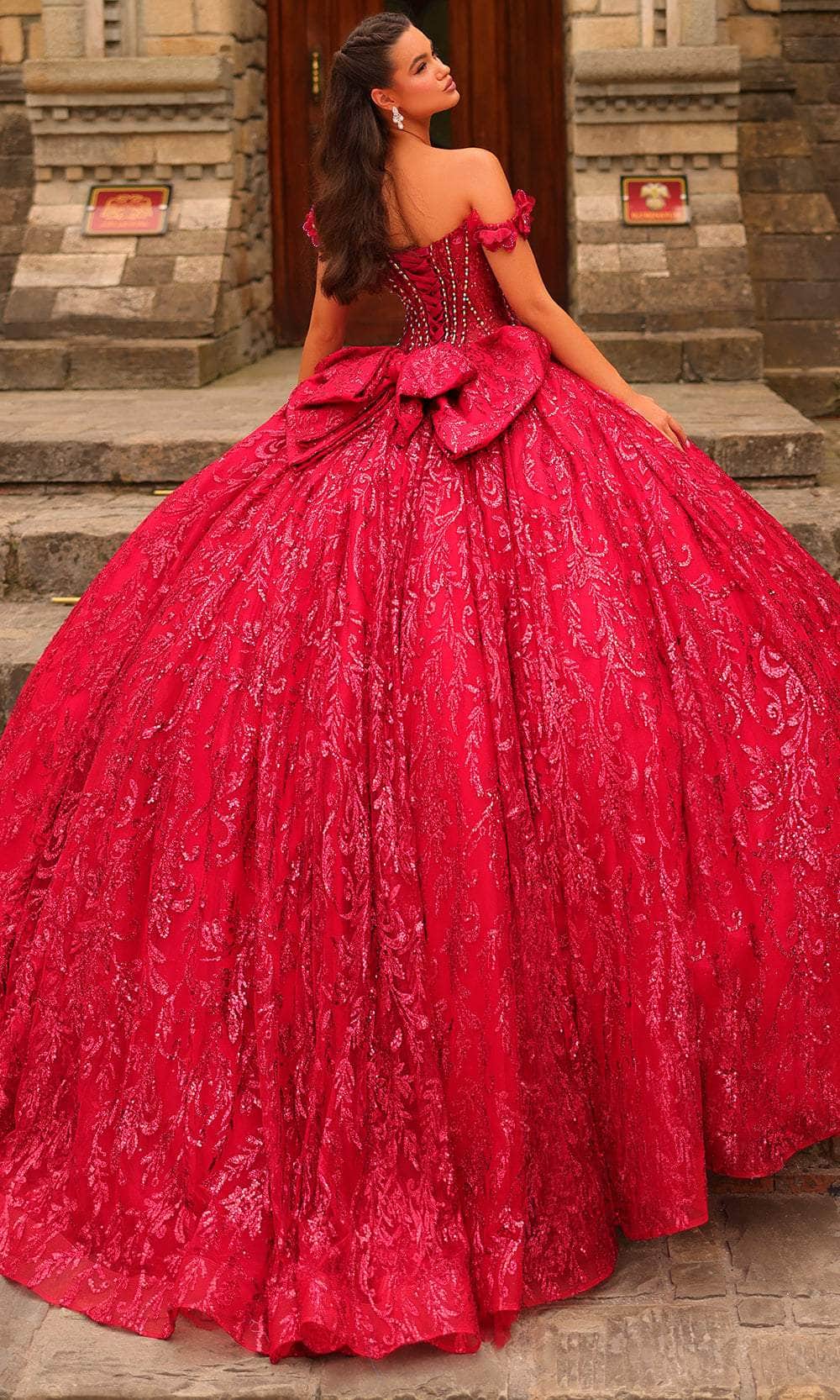 Amarra 54237 - Glitter Embellished Ballgown Quinceanera Dresses