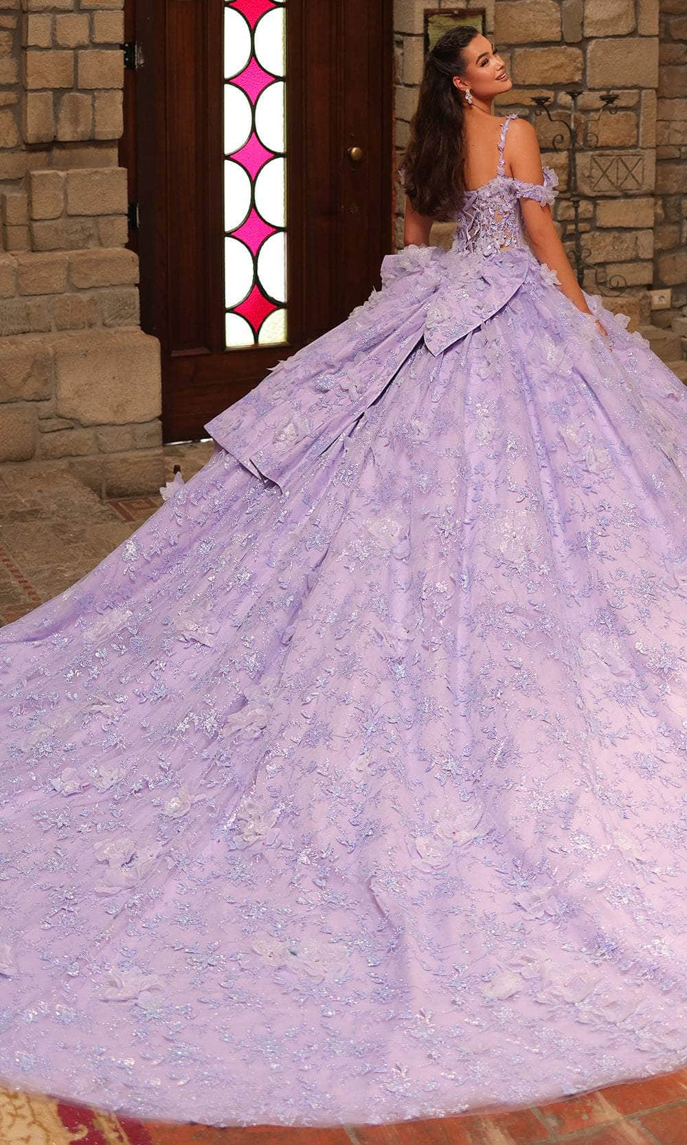 Amarra 54243 - Floral Applique Ballgown Quinceanera Dresses