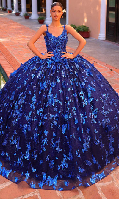 Amarra 54260 - Embellished Sleeveless Ballgown Special Occasion Dresses 000 /  Royal Blue