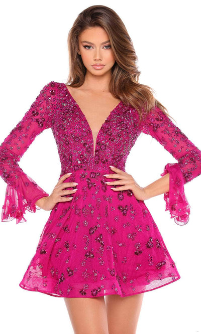 Amarra 88032 - A-Line Cocktail Dress Special Occasion Dresses 000 /  Bright Fuchsia