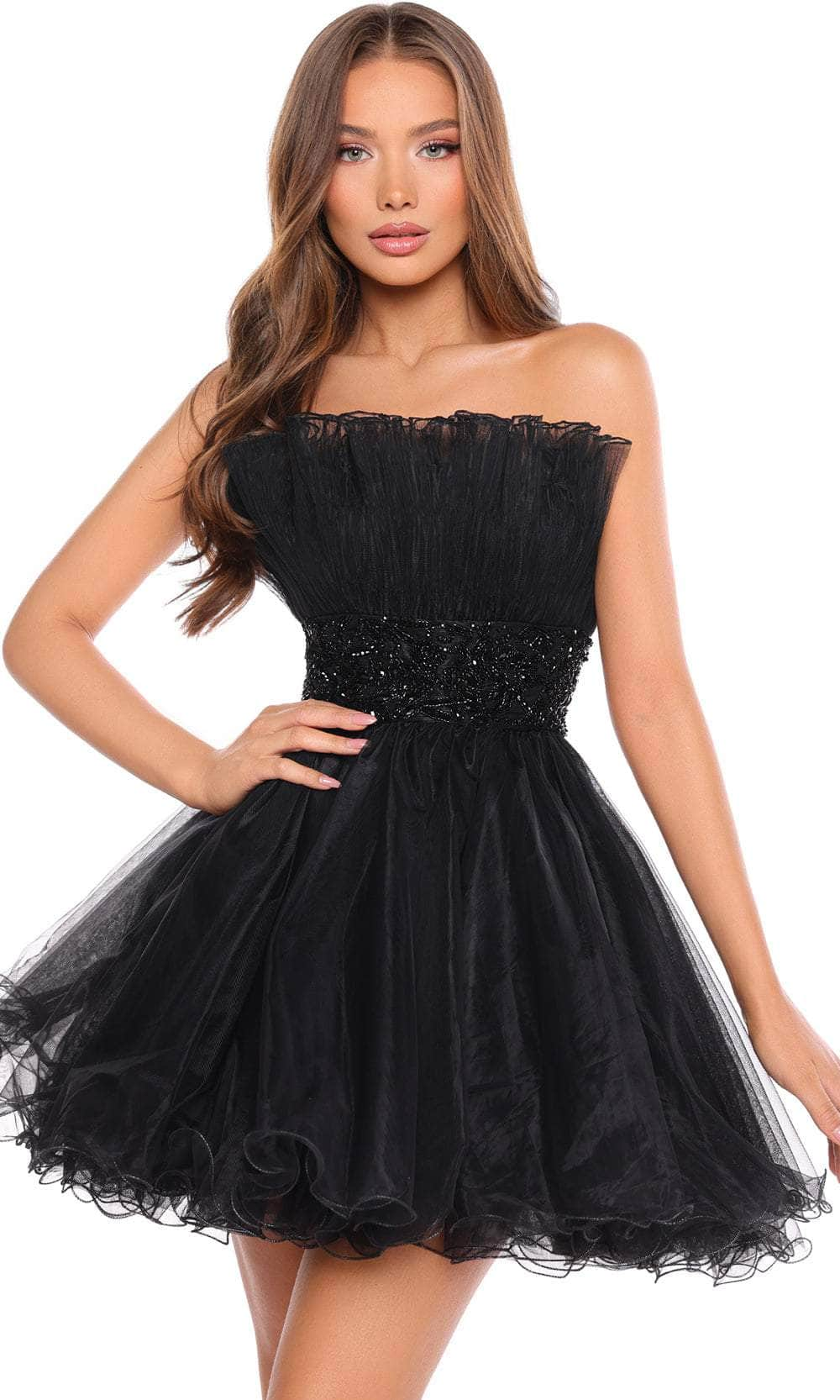 Amarra 88038 - Tulle Cocktail Dress Special Occasion Dresses 000 /  Black