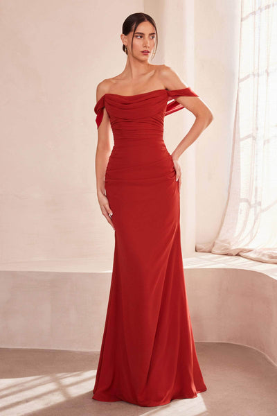 Amoris by Ladivine T705 - Draped Chiffon Evening Dress Prom Dresses XXXS /  Sienna