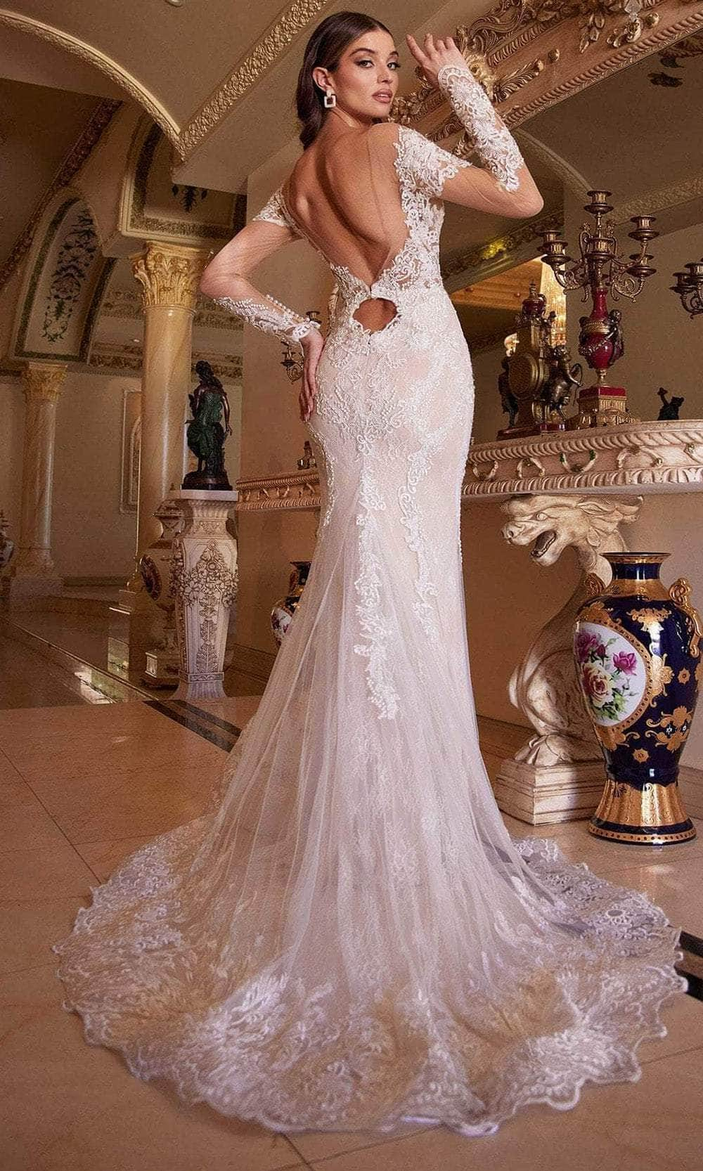 Andrea and Leo A1022 - Illusion Lace Bridal Gown Special Occasion Dresses