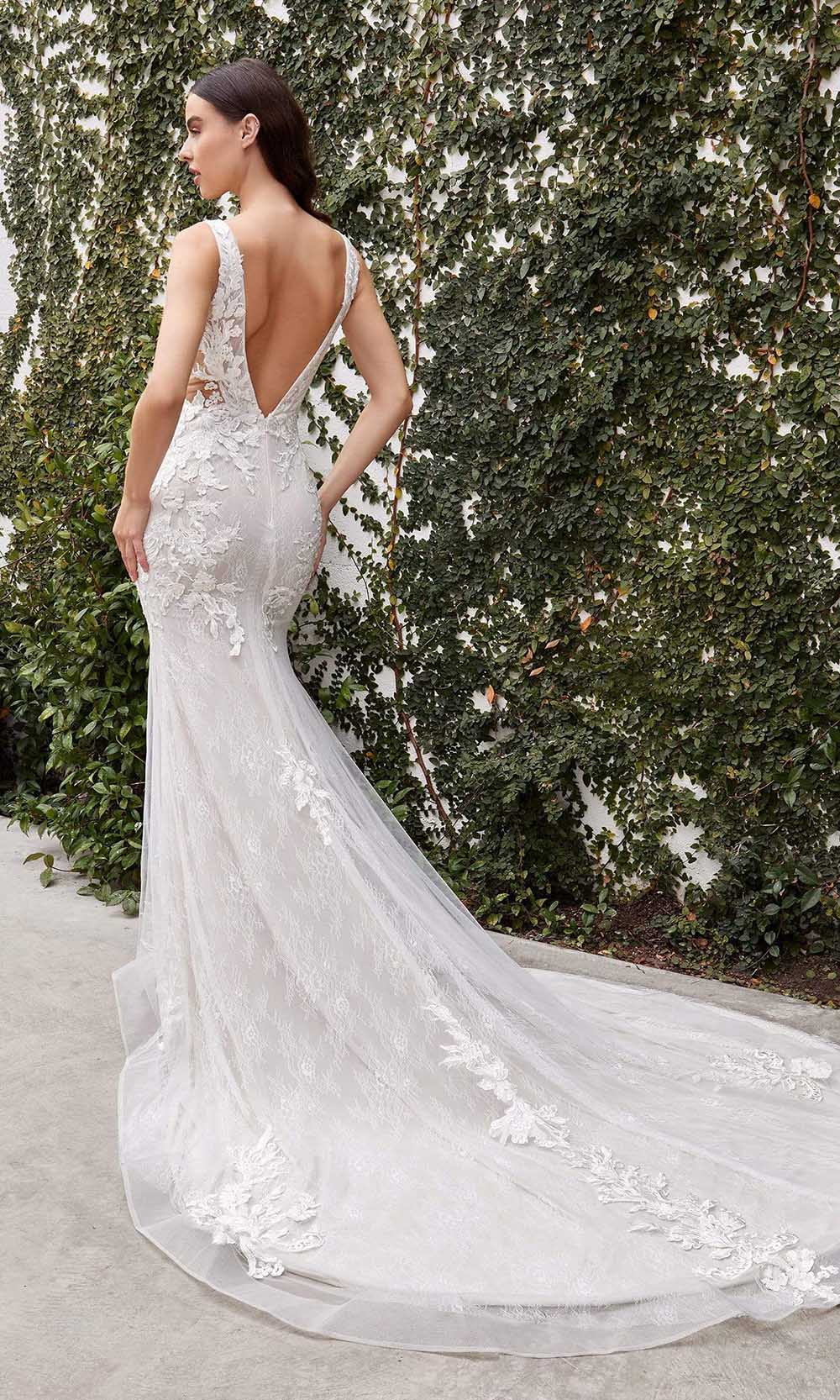 Andrea and Leo - A1072W Lace Applique Mermaid Bridal Gown Bridal Dresses