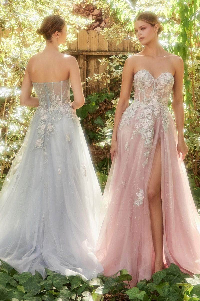 Andrea and Leo A1089 - Floral Corset Tulle Prom Dress Prom Dresses