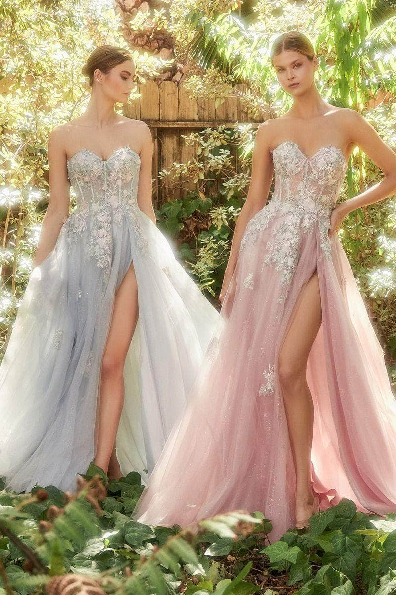 Andrea and Leo A1089 - Floral Corset Tulle Prom Dress Prom Dresses