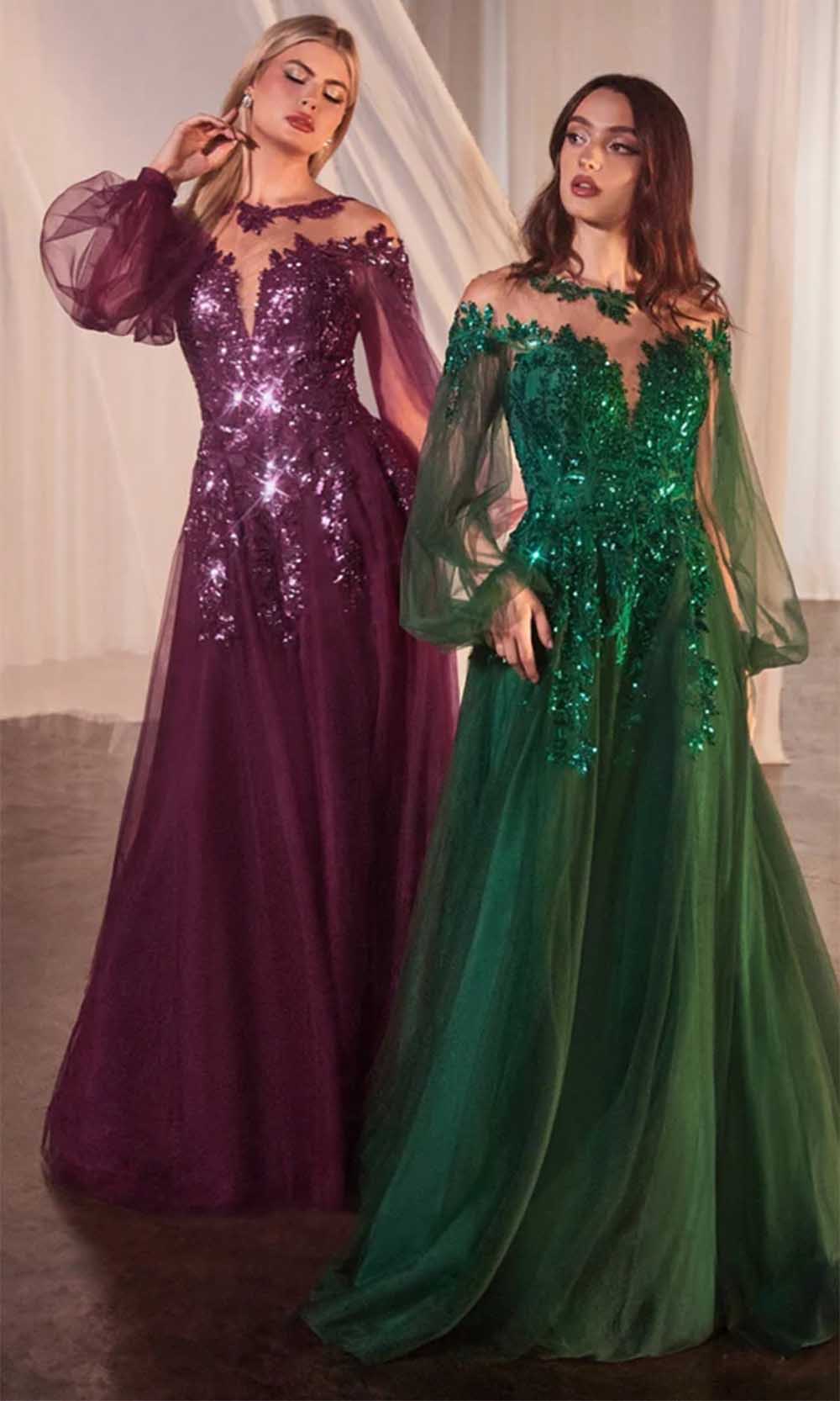 Andrea and Leo A1263 - Bishop Sleeve Evening Gown Mother Of The Bride Dresses