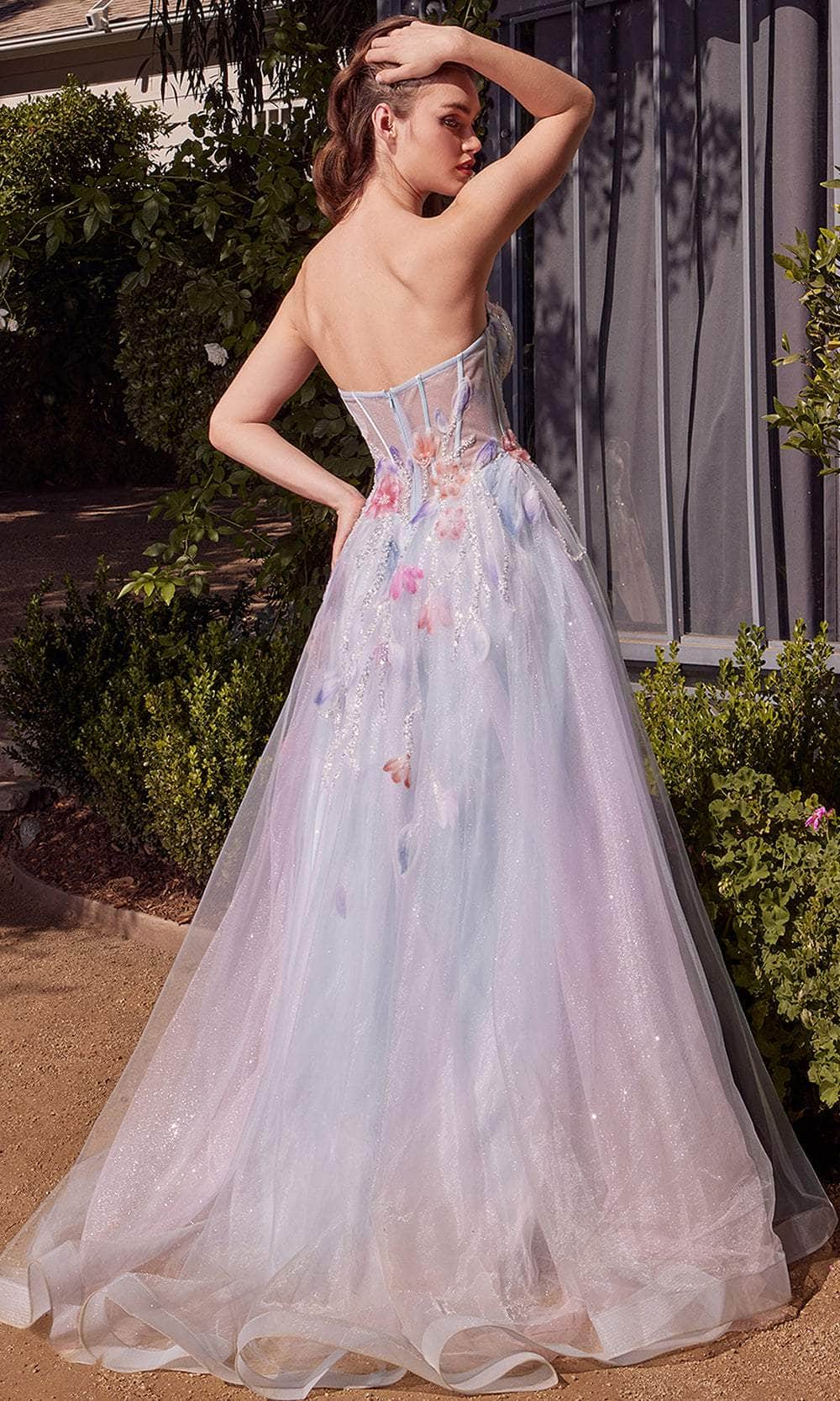 Andrea and Leo A1383 - Floral Print Layered Tulle Ballgown Prom Dresses