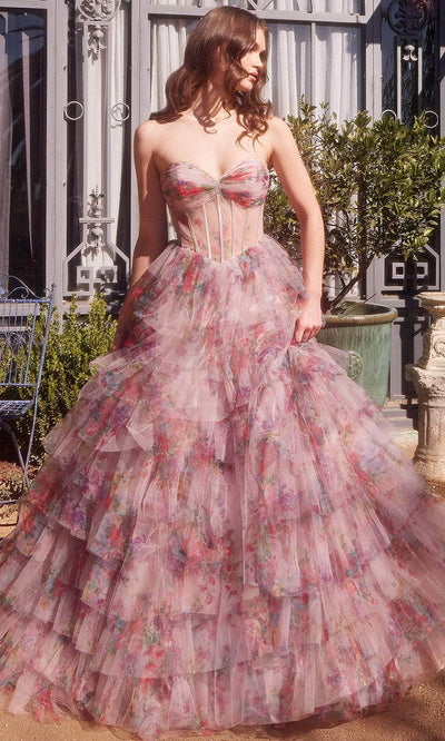Andrea and Leo A1463 - Strapless Ruffled Ballgown Prom Dresses