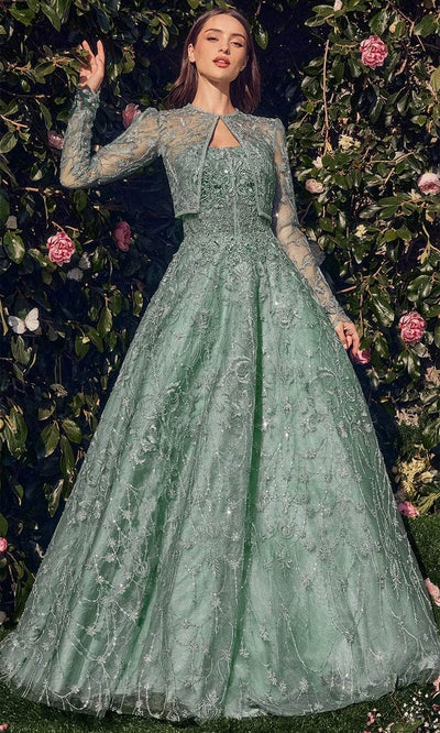 Andrea and Leo MA104 - Embroidered Bolero Evening Dress Special Occasion Dress