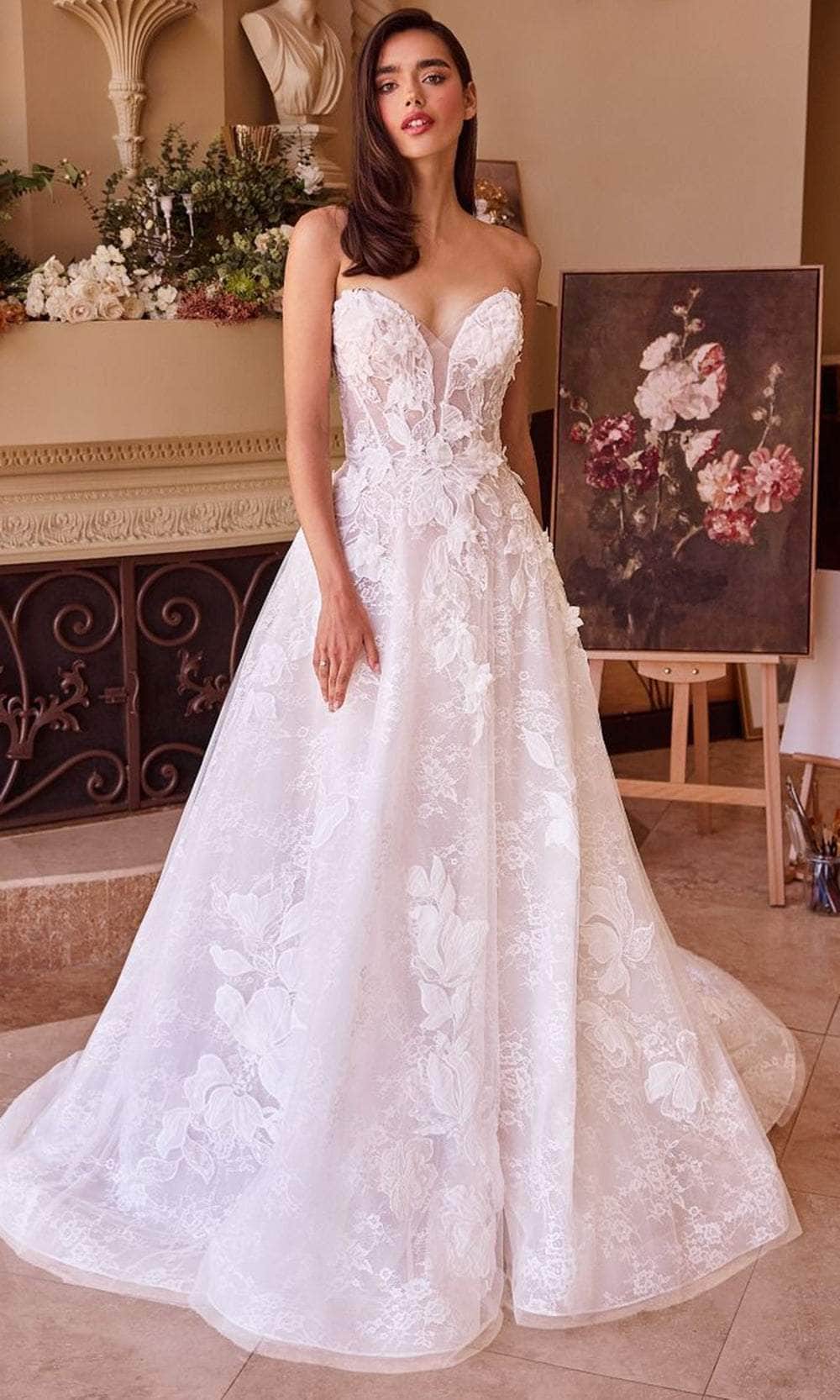 Andrea and Leo WL034 - Plunging Corset Bridal Gown Wedding Dresses