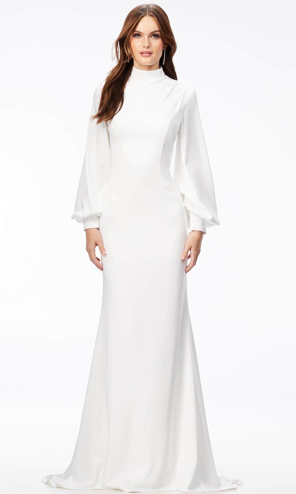 Ashley Lauren 11219 - Balloon Long Sleeve Long Dress Special Occasion Dress