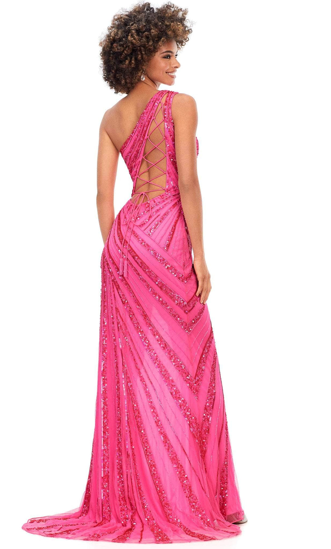 Ashley Lauren 11244 - Asymmetric Gown