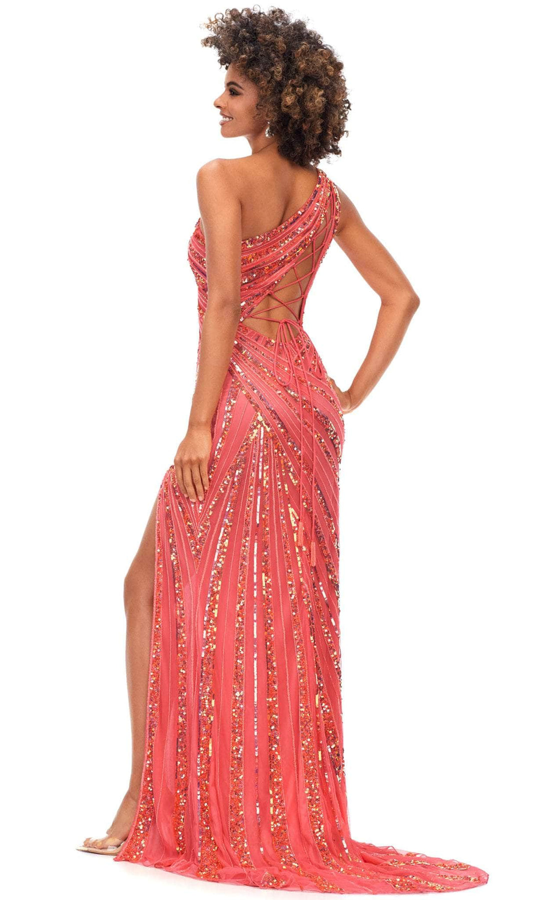 Ashley Lauren 11244 - Asymmetric Gown