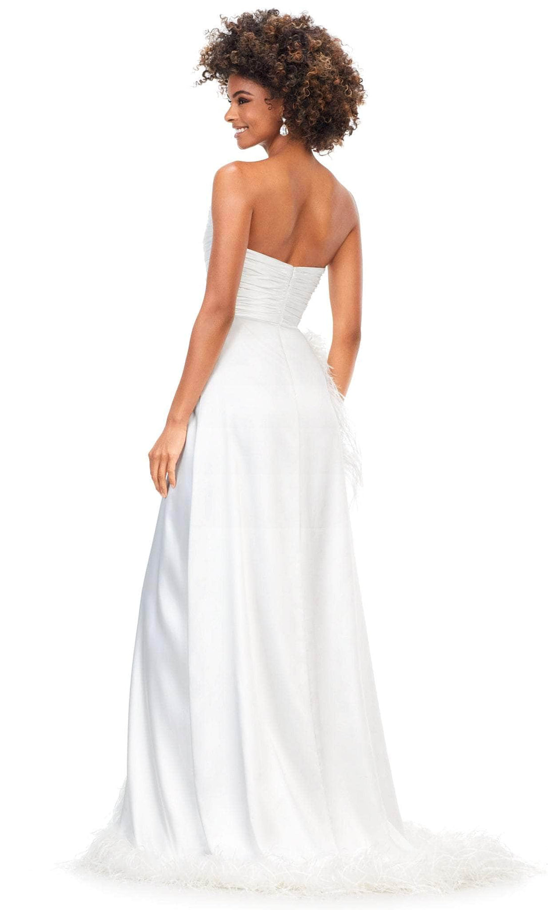 Ashley Lauren 11313 - Ruched Strapless Prom Gown Special Occasion Dress