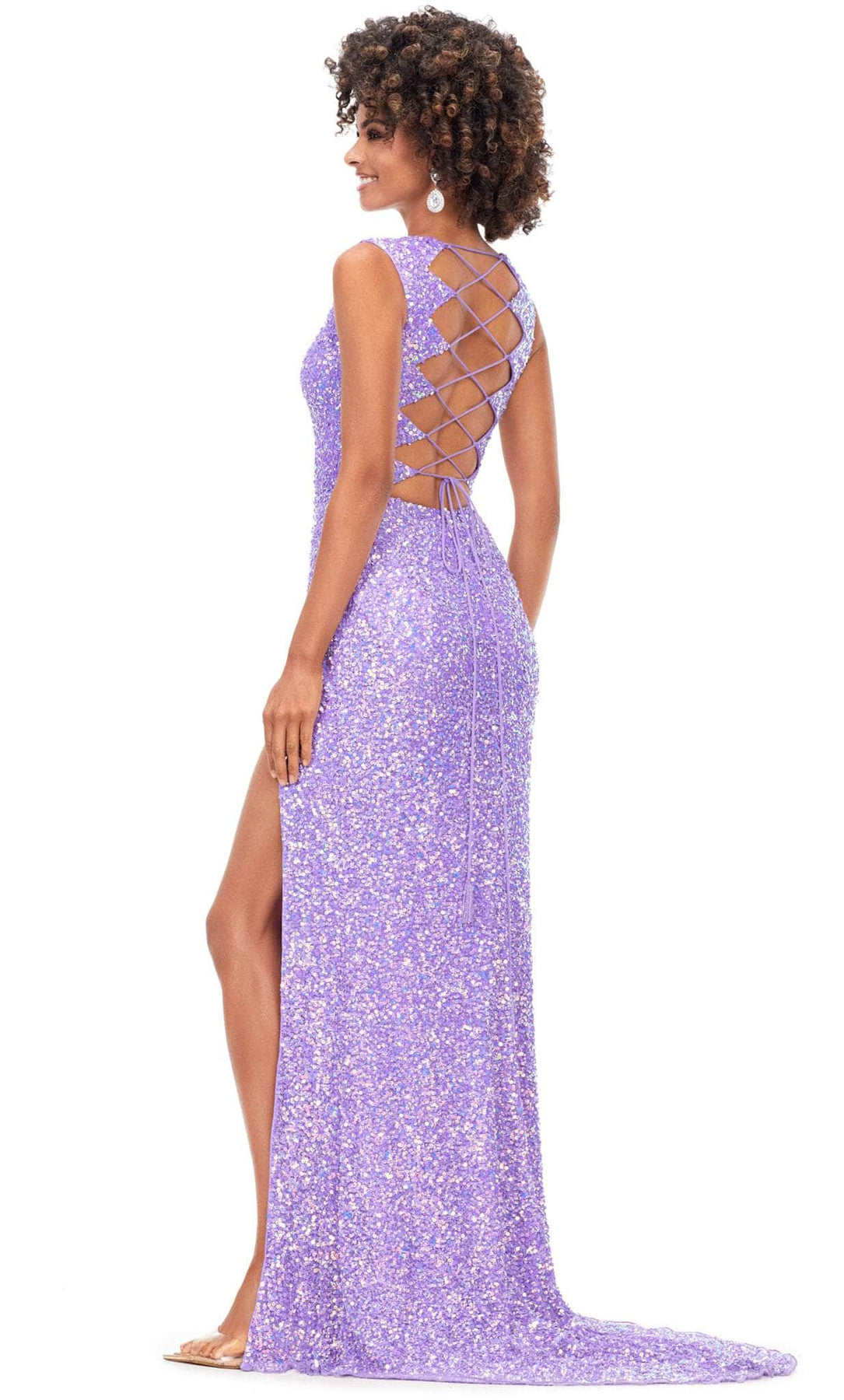 Ashley Lauren 11373 - V-Neck Dress