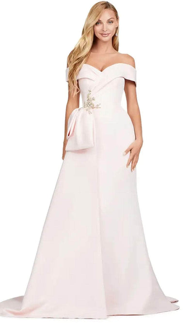 Ashley Lauren 11425 - Off-Shoulder Mermaid Satin Gown Evening Dresses