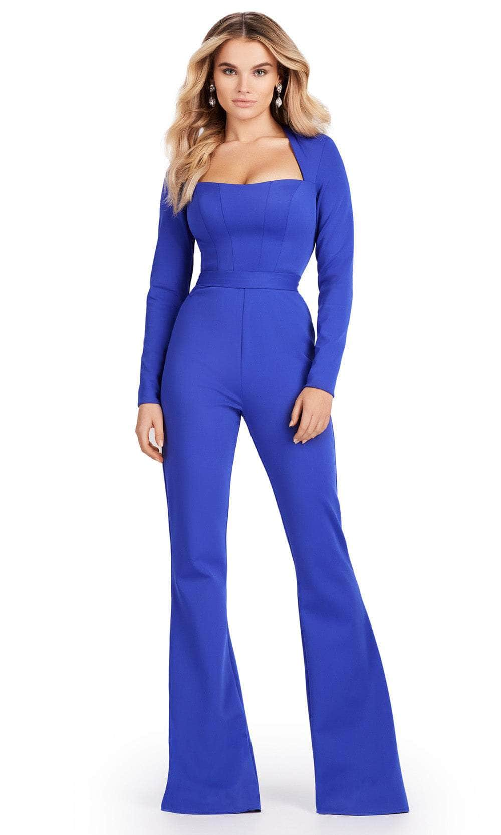 Ashley Lauren 11530 - Square Neck Scuba Jumpsuit Special Occasion Dresses