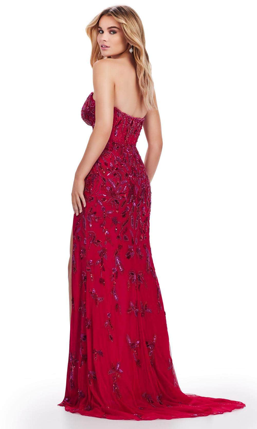 Ashley Lauren 11614 - Illusion Corset Strapless Evening Gown Evening Gown