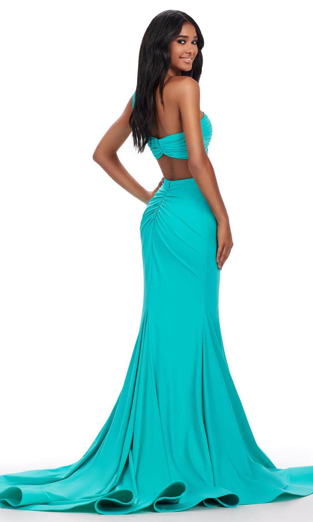 Ashley Lauren 11646 - Asymmetric Two Piece Prom Gown Prom Dresses