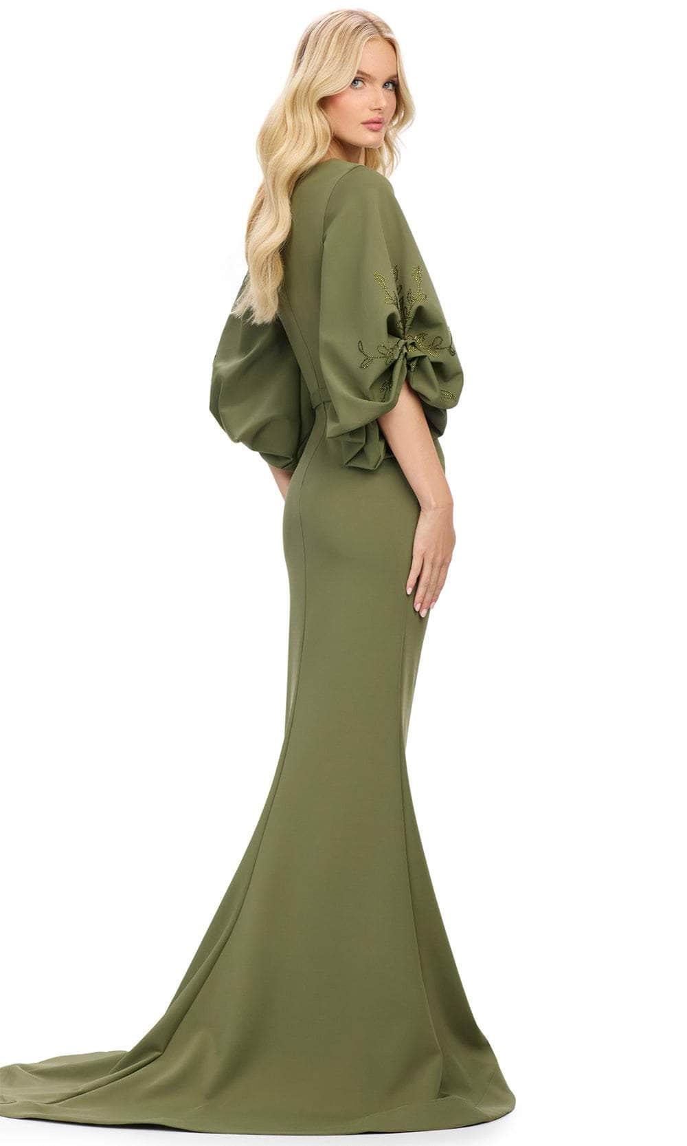 Ashley Lauren 11740 - Balloon Sleeve Mermaid Evening Gown Mother of the Bride Dresses