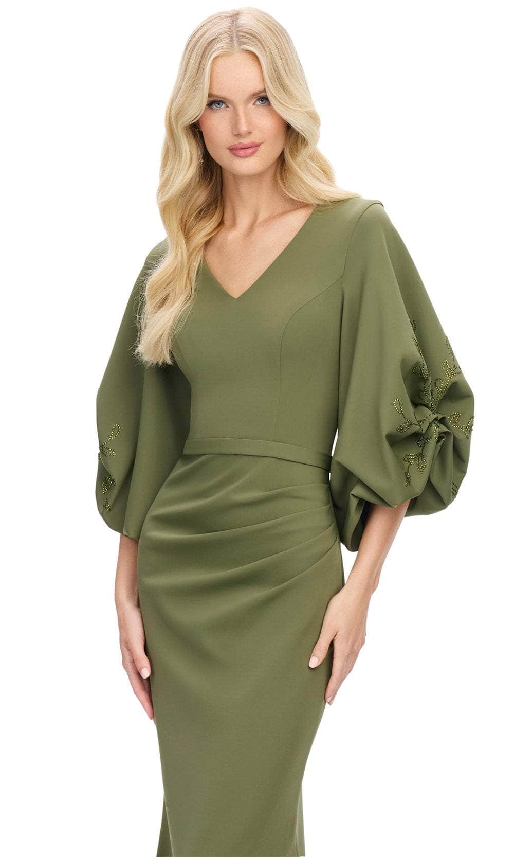 Ashley Lauren 11740 - Balloon Sleeve Mermaid Evening Gown Mother of the Bride Dresses