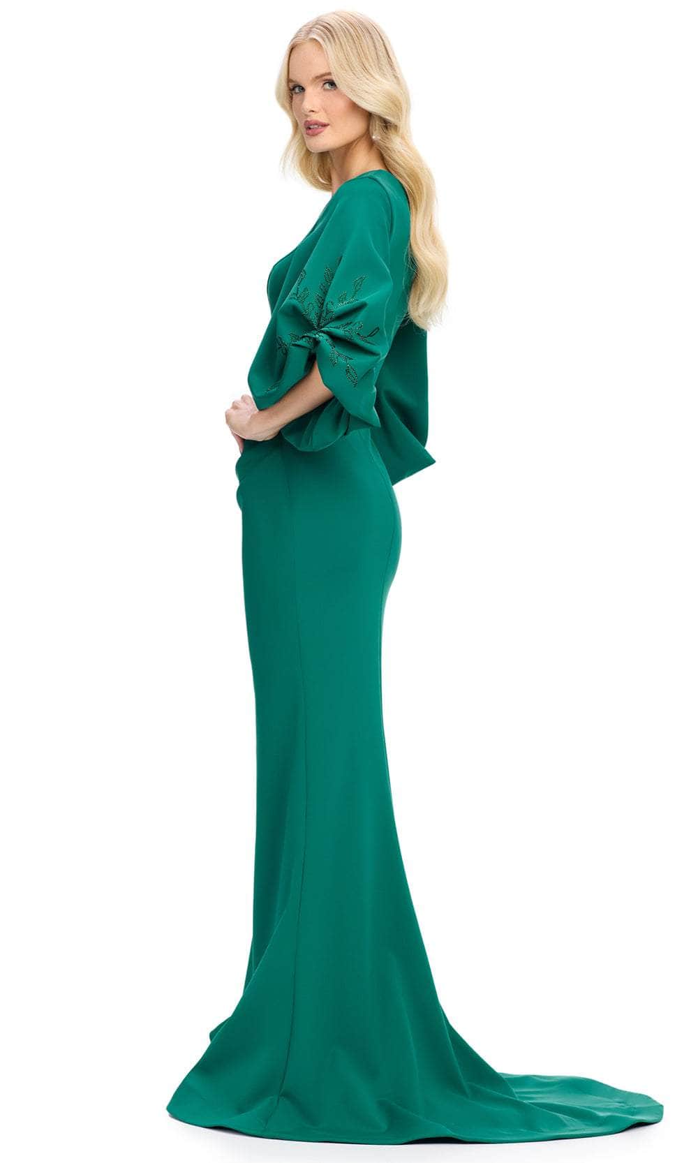 Ashley Lauren 11740 - Balloon Sleeve Mermaid Evening Gown Mother of the Bride Dresses