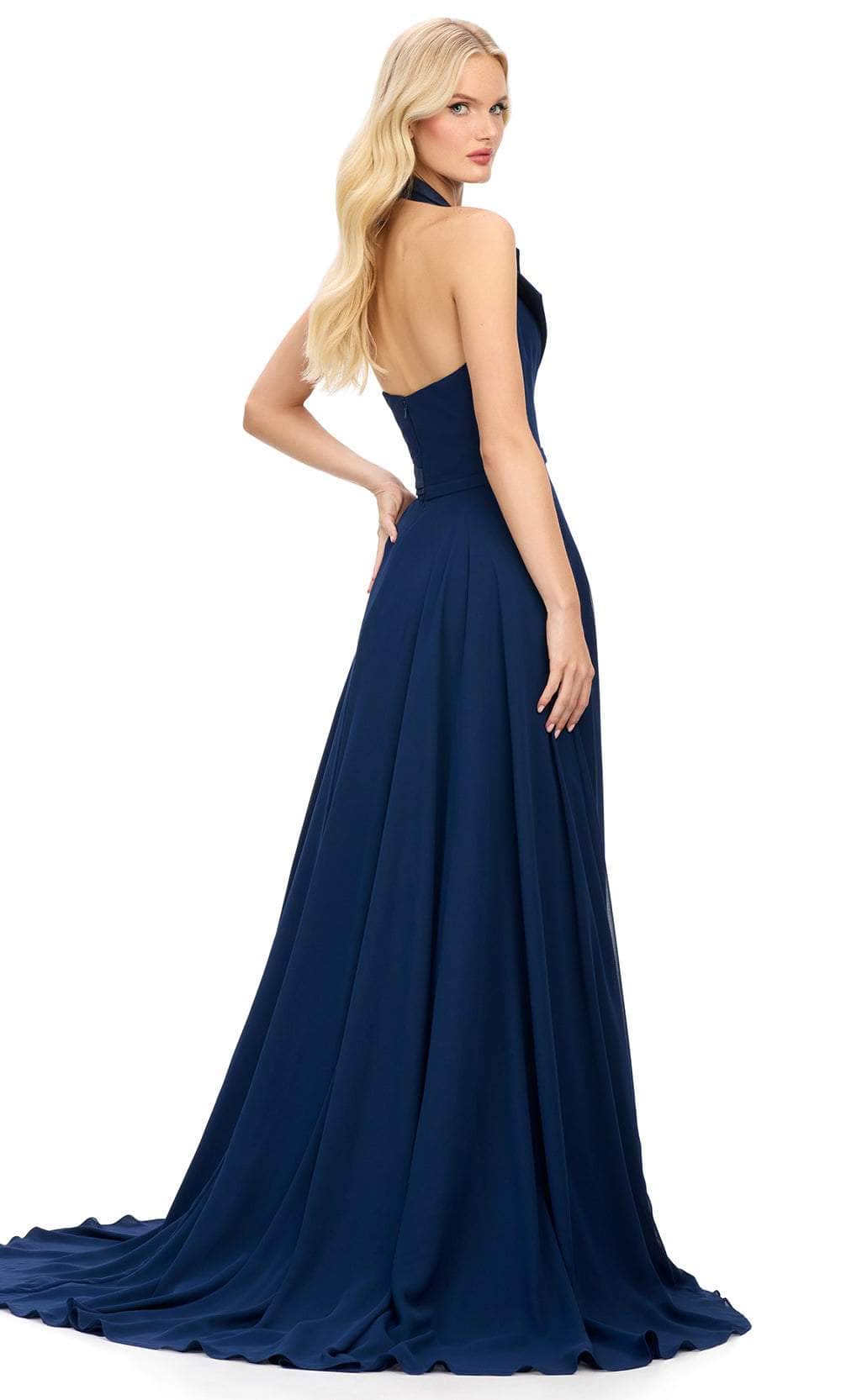 Ashley Lauren 11753 - Halter Fitted Bodice Prom Gown ADASA Ashley Lauren 11753 - Halter Fitted Bodice Prom Gown ADASA