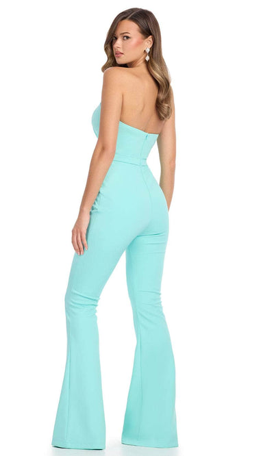 Ashley Lauren 11835 - Strapless Scuba Jumpsuit Formal Pantsuits