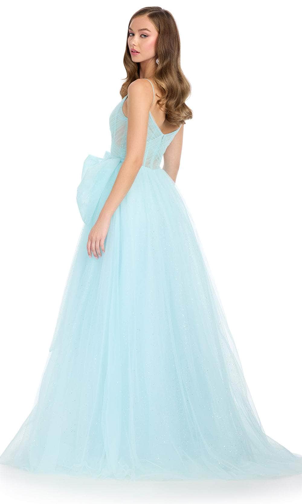 Ashley Lauren 11841 - Sweetheart Glitter Prom Dress with Bow Special Occasion Dress