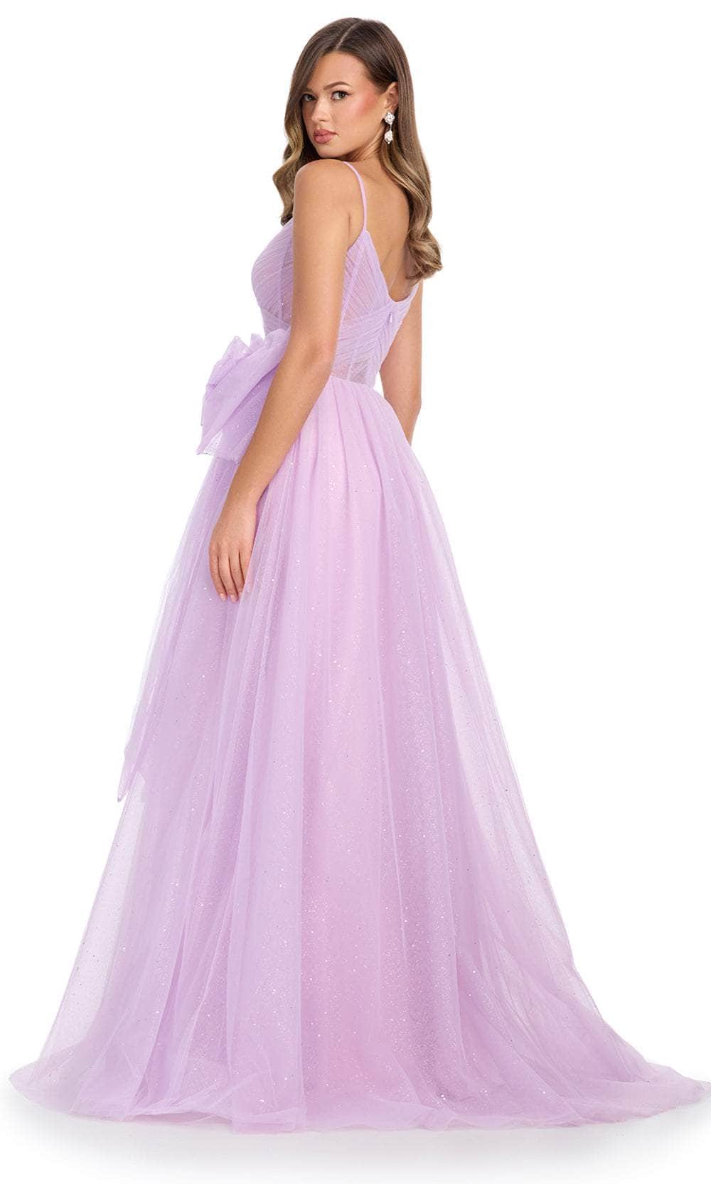Ashley Lauren 11841 - Sweetheart Glitter Prom Dress with Bow Special Occasion Dress