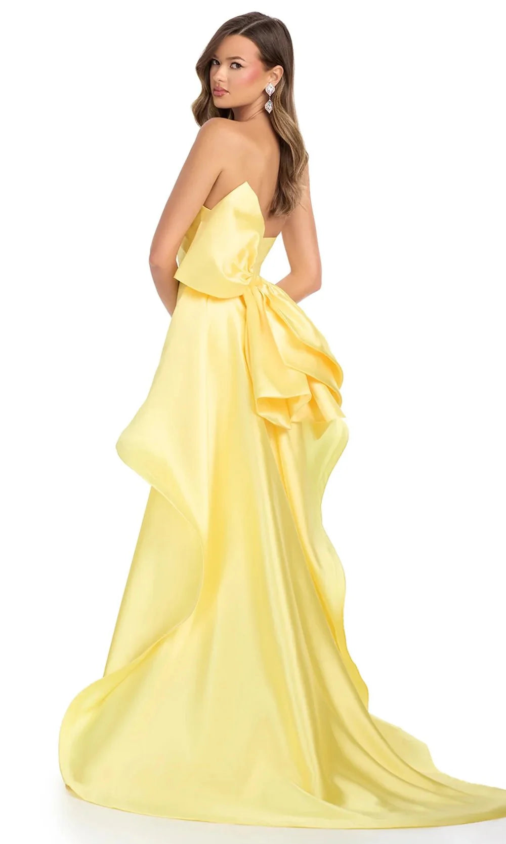 Ashley Lauren 11866 - Straight Neckline Mikado Prom Gown Prom Dress