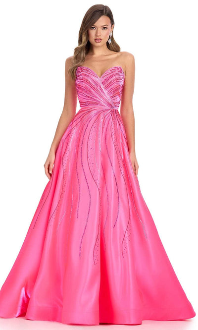 Ashley Lauren 11869 - Sweetheart Neckline Satin Ball Gown Ball Gowns