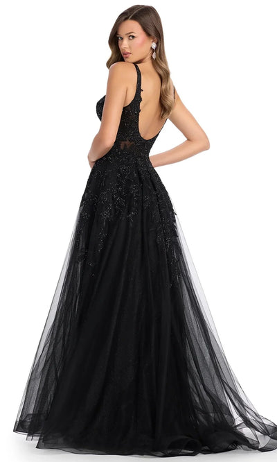 Ashley Lauren 11892 - Scoop Back Embroidered Prom Gown Special Occasion Dress