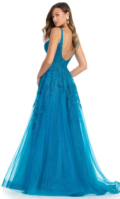 Ashley Lauren 11892 - Scoop Back Embroidered Prom Gown Special Occasion Dress