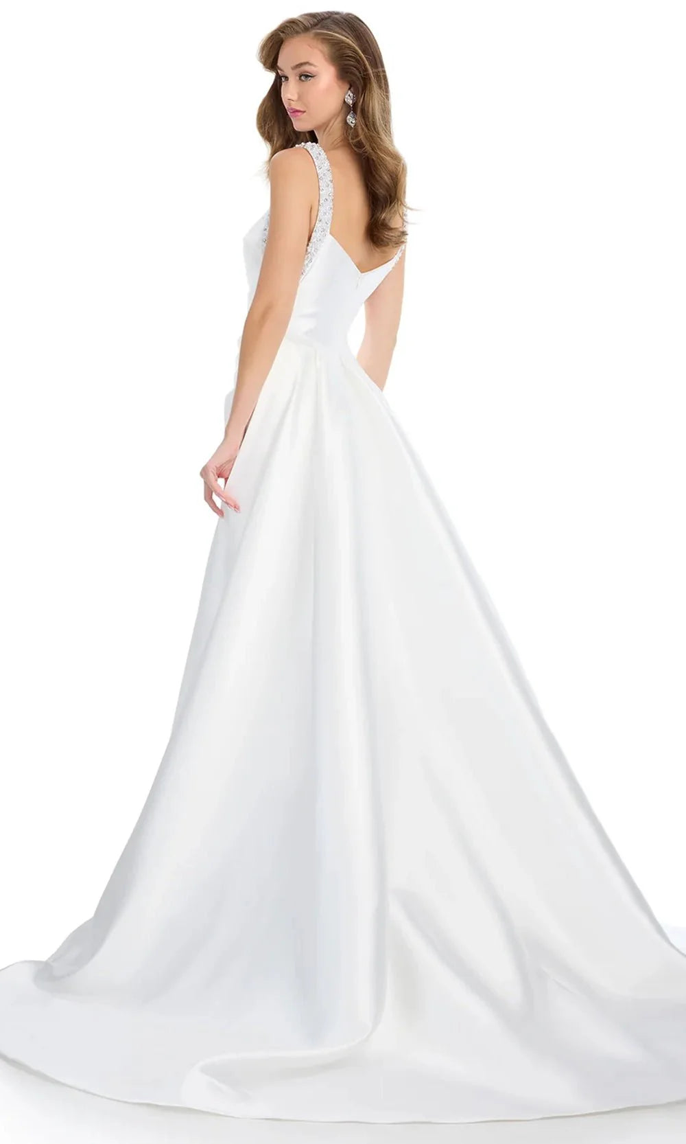 Ashley Lauren 11979 - Beaded Straps Square Neck Prom Gown Prom Dress