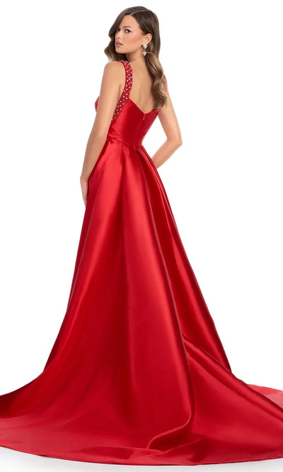 Ashley Lauren 11979 - Beaded Straps Square Neck Prom Gown Prom Dress