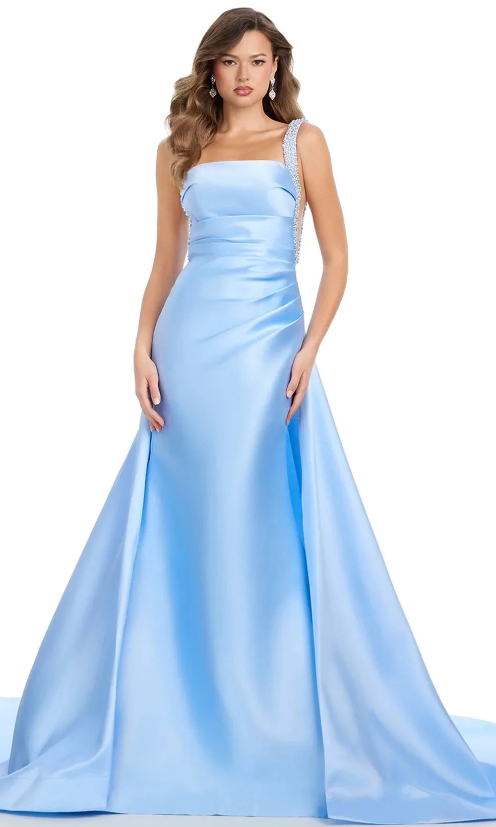 Ashley Lauren 11979 - Beaded Straps Square Neck Prom Gown Prom Dress