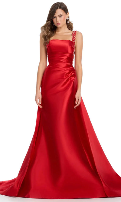 Ashley Lauren 11979 - Beaded Straps Square Neck Prom Gown Prom Dress