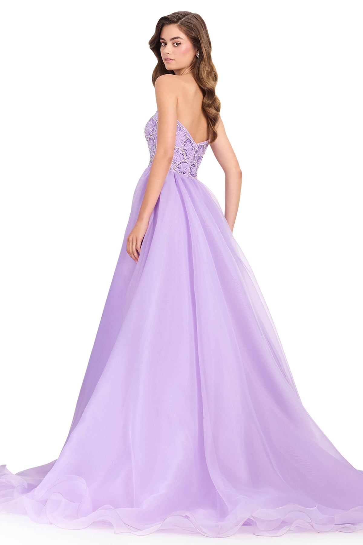 Ashley Lauren 12391 - Sweetheart Embellished Column Prom Gown