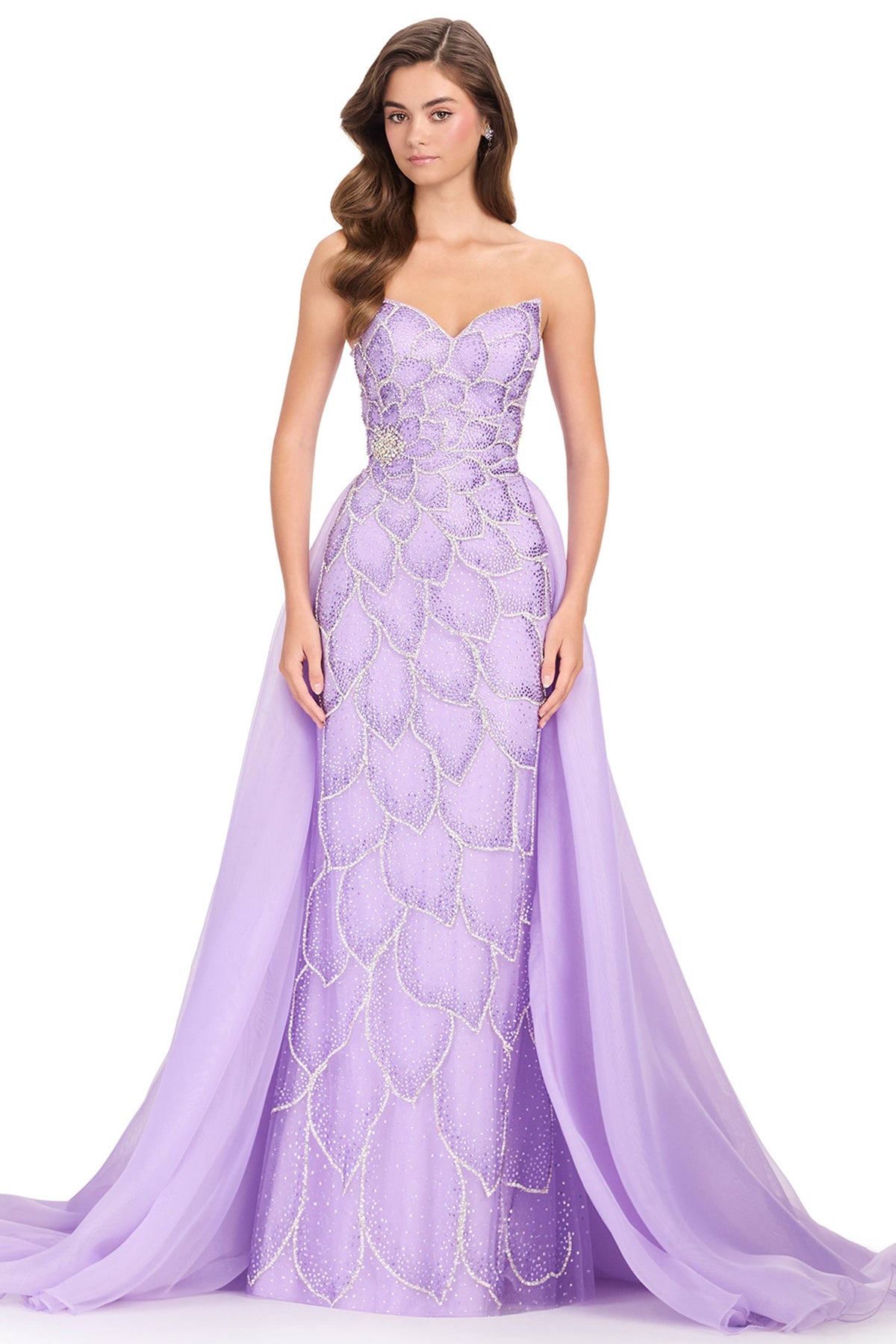 Ashley Lauren 12391 - Sweetheart Embellished Column Prom Gown