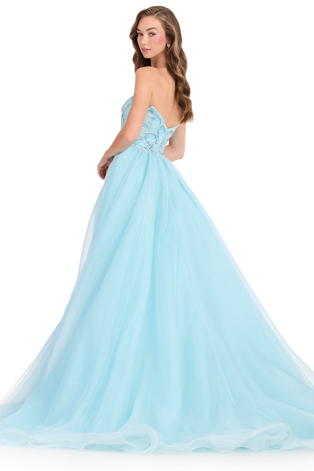 Ashley Lauren 12391 - Sweetheart Embellished Column Prom Gown