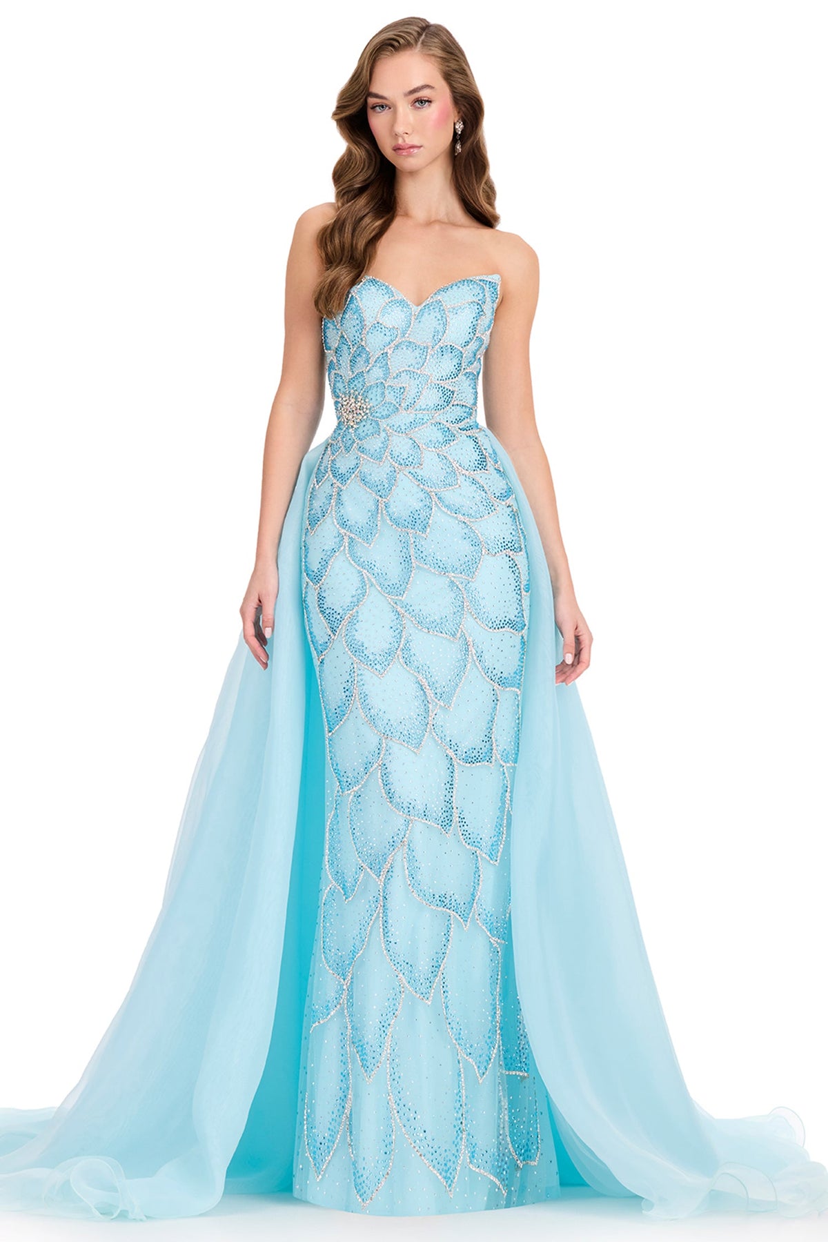 Ashley Lauren 12391 - Sweetheart Embellished Column Prom Gown